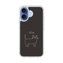 スリムプロテクションケース［ 蝶ネクタイねこ - Black ］