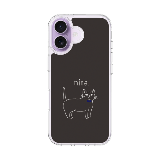 スリムプロテクションケース［ 蝶ネクタイねこ - Black ］