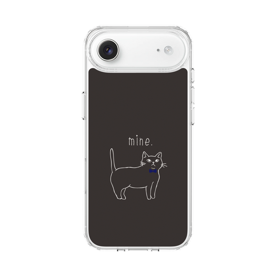 スリムプロテクションケース［ 蝶ネクタイねこ - Black ］