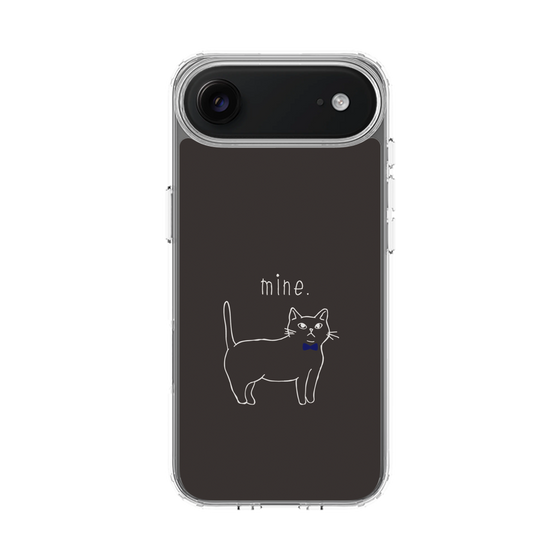 スリムプロテクションケース［ 蝶ネクタイねこ - Black ］