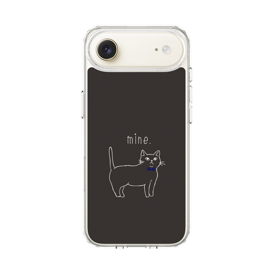 スリムプロテクションケース［ 蝶ネクタイねこ - Black ］