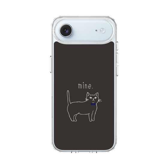 スリムプロテクションケース［ 蝶ネクタイねこ - Black ］