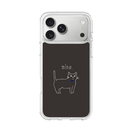 スリムプロテクションケース［ 蝶ネクタイねこ - Black ］