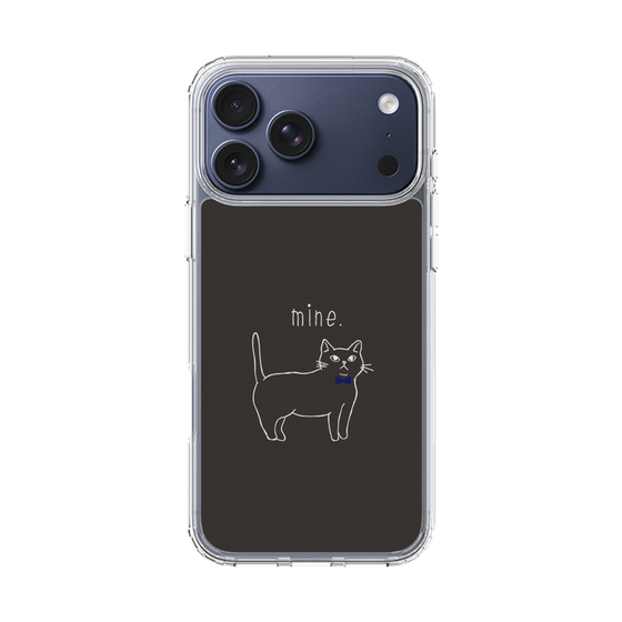 スリムプロテクションケース［ 蝶ネクタイねこ - Black ］
