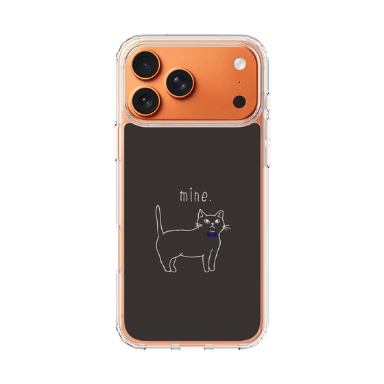 スリムプロテクションケース［ 蝶ネクタイねこ - Black ］