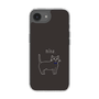 スリムプロテクションケース［ 蝶ネクタイねこ - Black ］