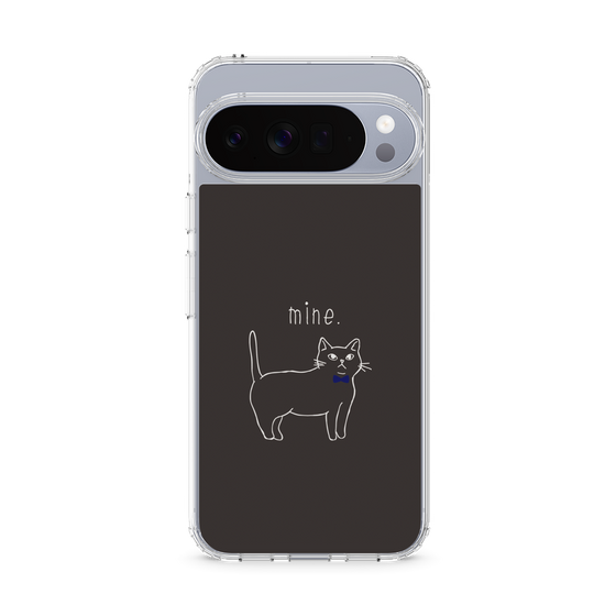 スリムプロテクションケース［ 蝶ネクタイねこ - Black ］