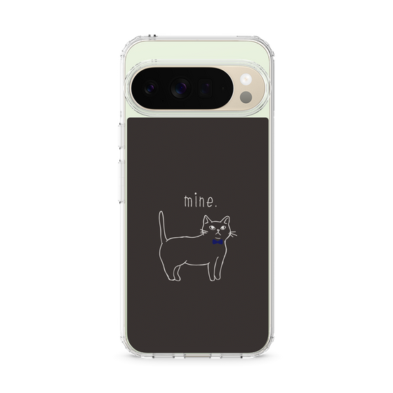 スリムプロテクションケース［ 蝶ネクタイねこ - Black ］