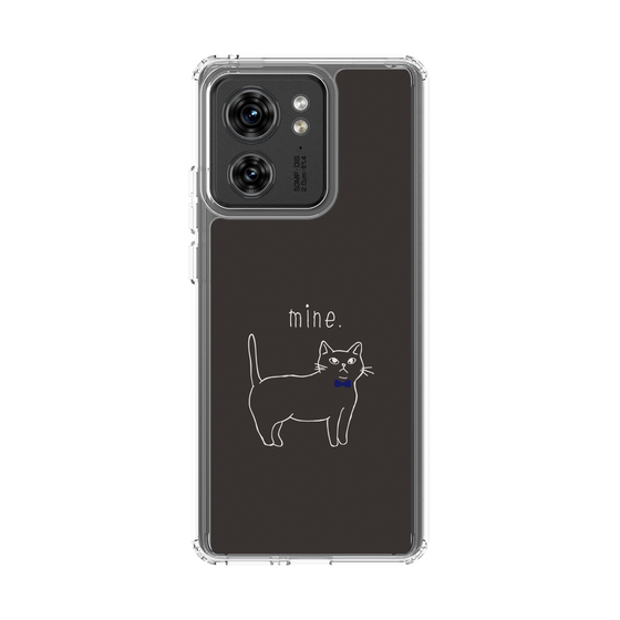 スリムプロテクションケース［ 蝶ネクタイねこ - Black ］