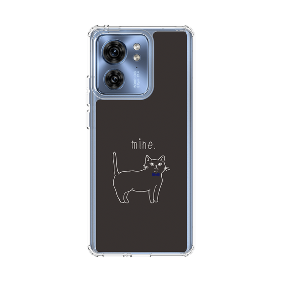 スリムプロテクションケース［ 蝶ネクタイねこ - Black ］