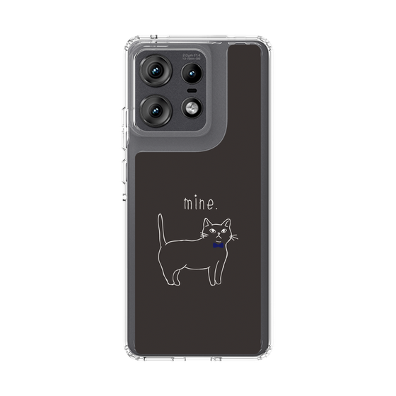 スリムプロテクションケース［ 蝶ネクタイねこ - Black ］