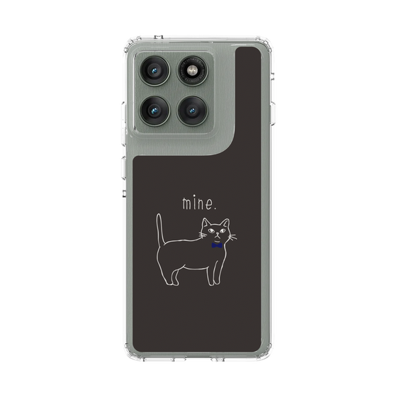 スリムプロテクションケース［ 蝶ネクタイねこ - Black ］