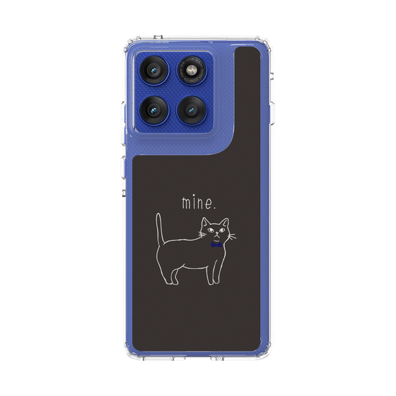 スリムプロテクションケース［ 蝶ネクタイねこ - Black ］