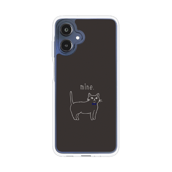スリムプロテクションケース［ 蝶ネクタイねこ - Black ］