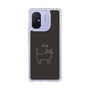 スリムプロテクションケース［ 蝶ネクタイねこ - Black ］