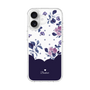 スリムプロテクションケース［ ツインドットフラワー - Navy ］