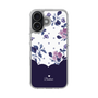スリムプロテクションケース［ ツインドットフラワー - Navy ］