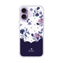 スリムプロテクションケース［ ツインドットフラワー - Navy ］