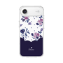 スリムプロテクションケース［ ツインドットフラワー - Navy ］