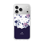 スリムプロテクションケース［ ツインドットフラワー - Navy ］