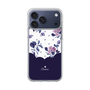 スリムプロテクションケース［ ツインドットフラワー - Navy ］