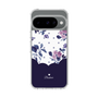 スリムプロテクションケース［ ツインドットフラワー - Navy ］