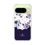 スリムプロテクションケース［ ツインドットフラワー - Navy ］