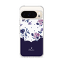 スリムプロテクションケース［ ツインドットフラワー - Navy ］