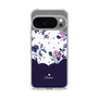 スリムプロテクションケース［ ツインドットフラワー - Navy ］