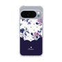 スリムプロテクションケース［ ツインドットフラワー - Navy ］