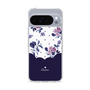 スリムプロテクションケース［ ツインドットフラワー - Navy ］