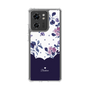 スリムプロテクションケース［ ツインドットフラワー - Navy ］