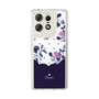 スリムプロテクションケース［ ツインドットフラワー - Navy ］