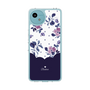 スリムプロテクションケース［ ツインドットフラワー - Navy ］