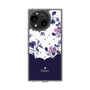 スリムプロテクションケース［ ツインドットフラワー - Navy ］