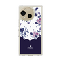 スリムプロテクションケース［ ツインドットフラワー - Navy ］
