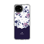 スリムプロテクションケース［ ツインドットフラワー - Navy ］