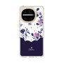 スリムプロテクションケース［ ツインドットフラワー - Navy ］