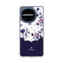 スリムプロテクションケース［ ツインドットフラワー - Navy ］