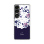 スリムプロテクションケース［ ツインドットフラワー - Navy ］