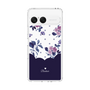 スリムプロテクションケース［ ツインドットフラワー - Navy ］