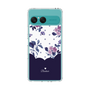 スリムプロテクションケース［ ツインドットフラワー - Navy ］