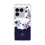 スリムプロテクションケース［ ツインドットフラワー - Navy ］