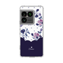 スリムプロテクションケース［ ツインドットフラワー - Navy ］