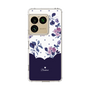 スリムプロテクションケース［ ツインドットフラワー - Navy ］
