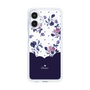 スリムプロテクションケース［ ツインドットフラワー - Navy ］