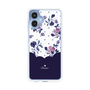 スリムプロテクションケース［ ツインドットフラワー - Navy ］