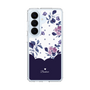 スリムプロテクションケース［ ツインドットフラワー - Navy ］