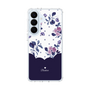 スリムプロテクションケース［ ツインドットフラワー - Navy ］