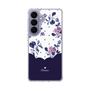 スリムプロテクションケース［ ツインドットフラワー - Navy ］